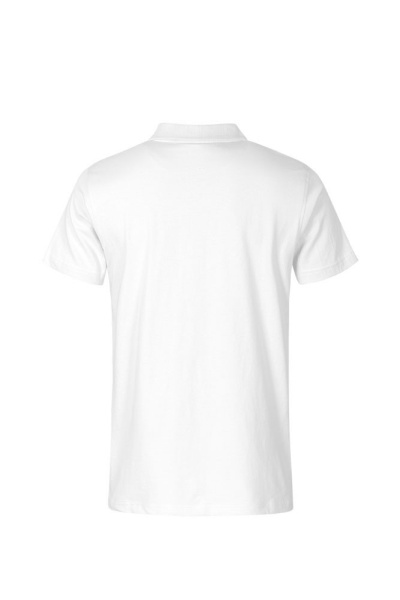 Jersey Polo Edran, gerade geschnitten, Farbe: weiß, Größe: L