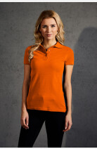 Polo Lyndra, tailliert geschnitten, Farbe: orange, Größe: XS