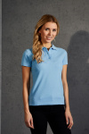 Polo Lyndra, tailliert geschnitten, Farbe: hellblau, Größe: XL