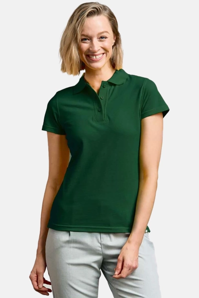 Polo Lyndra, tailliert geschnitten, Farbe: dunkelgrün, Größe: XS