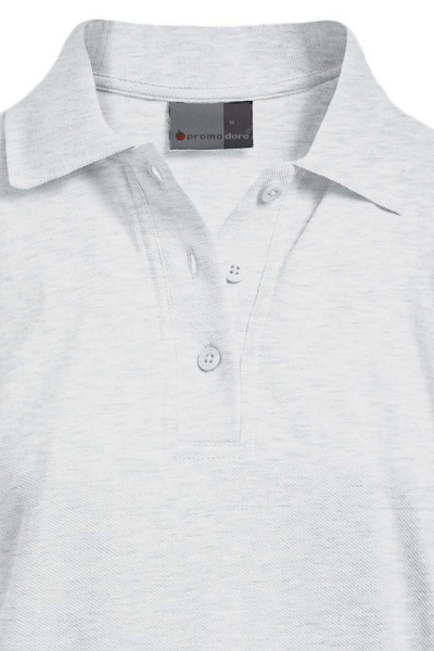 Polo Lyndra, tailliert geschnitten, Farbe: hell grau meliert, Größe: XS