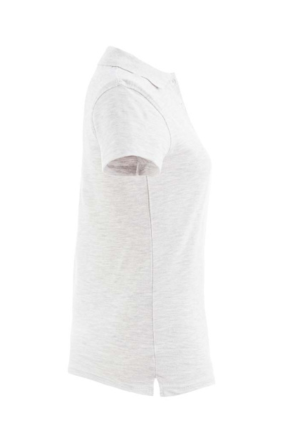 Polo Lyndra, tailliert geschnitten, Farbe: hellgrau meliert, Größe: XS