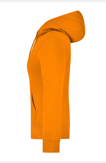 Kapuzenpullover Calya, tailliert geschnitten, Farbe: orange, Größe: S