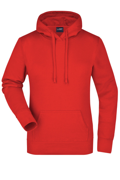 Kapuzenpullover Calya, tailliert geschnitten, Farbe: tomate, Größe: S