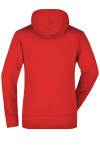 Kapuzenpullover Calya, tailliert geschnitten, Farbe: tomate, Größe: S