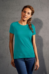 T-Shirt Kelina, tailliert geschnitten, Farbe: türkis, Größe: S