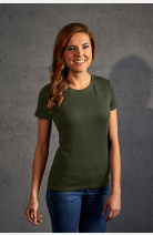 T-Shirt Kelina, tailliert geschnitten, Farbe: olive, Größe: XS