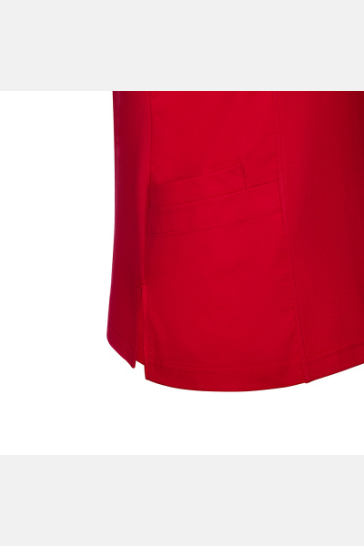 Unisex Polo-Kasack Maris, Farbe: rot, Größe: 3XL