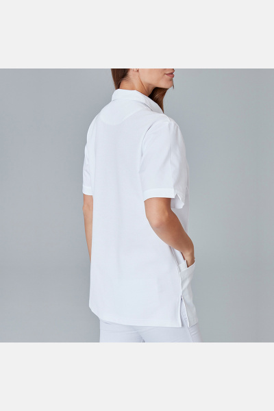 Unisex Polo-Kasack Maris, Farbe: weiß, Größe: XXL