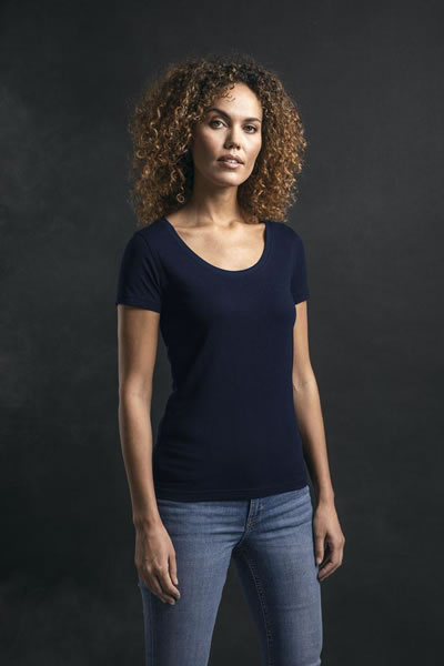 T-Shirt Zeyra, tailliert geschnitten, Farbe: navy, Größe: S