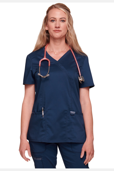 Damen Kasack wwe610, Farbe: navy, Größe: XXS