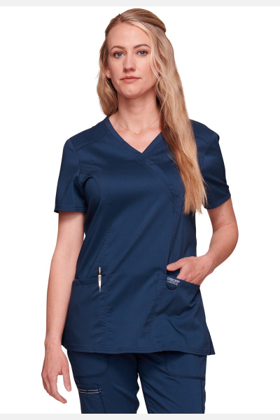 Damen Kasack wwe610, Farbe: navy, Größe: XXS