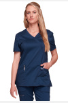 Damen Kasack wwe610, Farbe: navy, Größe: XXS