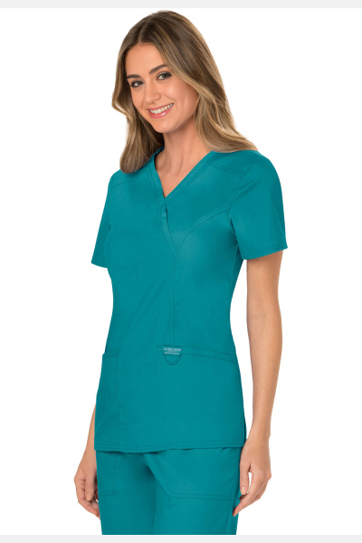 Damen Kasack wwe610, Farbe: Teal Blue, Größe: XXS