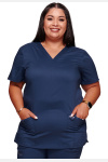 Damenkasack Cherokee WWE620, Farbe: navy, Größe: L