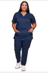 Damenkasack Cherokee WWE620, Farbe: navy, Größe: L