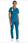 Damenkasack DKE870 von Dickies, Farbe: Caribbean Blue, Größe: 2XL