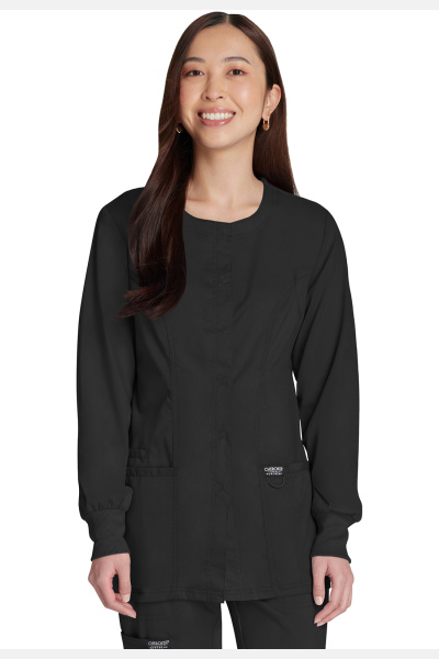 Langarm Kasack WWE310, Farbe: Schwarz, Größe: XXS