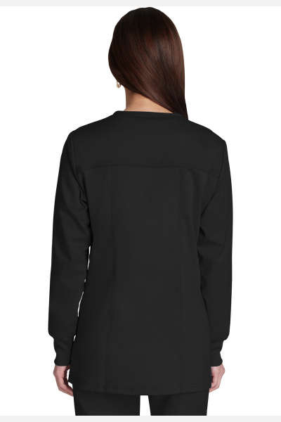 Langarm Kasack WWE310, Farbe: Schwarz, Größe: XXS