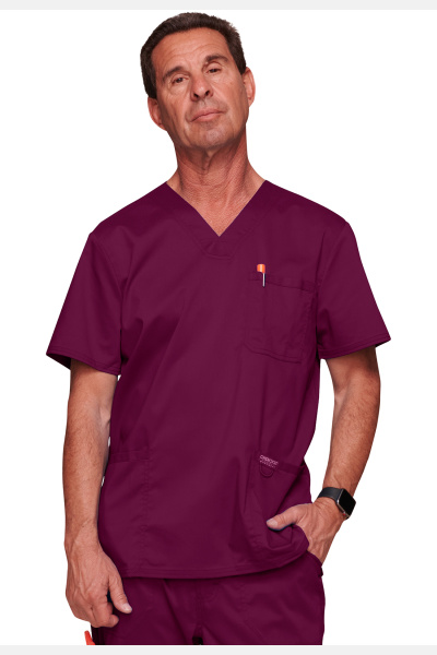 Unisexkasack WWE670 von Cherokee, Farbe: bordeaux, Größe: XXS