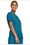 Unisex Kasack WWE4700 von Cherokee mit 2 Seitentaschen, Farbe: Caribbean Blue, Größe: 5XL