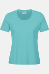Damen T-Shirt Carestin, tailliert geschnitten, Farbe: türkis, Größe: L