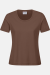 Damen T-Shirt Carestin, tailliert geschnitten, Farbe: braun, Größe: M