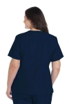 Damenkasack Ultra CKE953A mit V-Ausschnitt, Farbe: navy, Größe: L