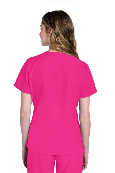 Damenkasack Ultra CKE953A mit V-Ausschnitt, Farbe: pink, Größe: L