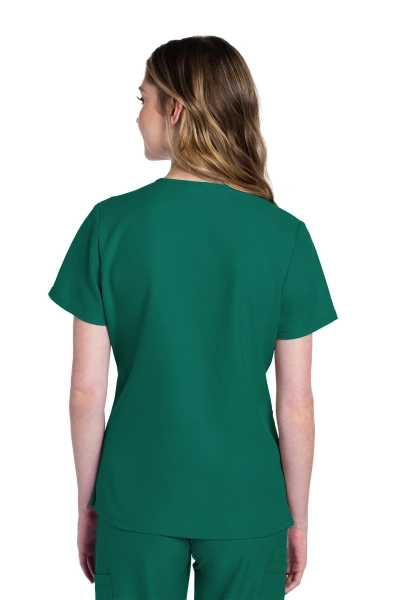 Damenkasack Ultra CKE953A mit V-Ausschnitt, Farbe: grün, Größe: XXS