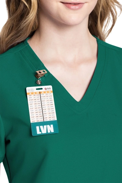 Damenkasack Ultra CKE953A mit V-Ausschnitt, Farbe: grün, Größe: XXS