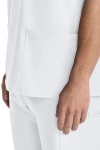 Unisex Kasack Ultra CKE00014A, Farbe: weiß, Größe: 4XL