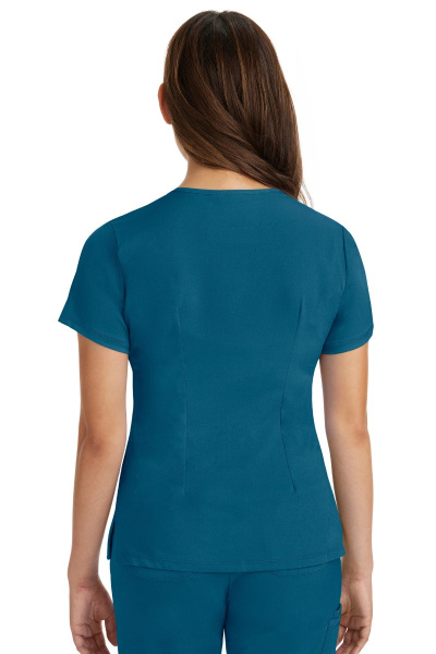 Healing Hands Damenkasack Monica, Farbe: karibikblau, Größe: 2XL