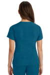 Healing Hands Damenkasack Monica, Farbe: karibikblau, Größe: 2XL