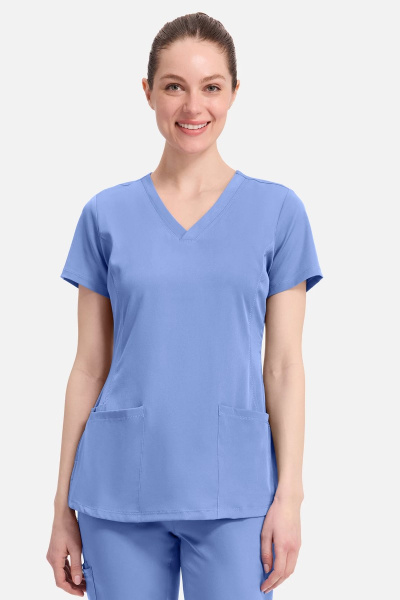 Healing Hands Damenkasack Monica, Farbe: hellblau,...