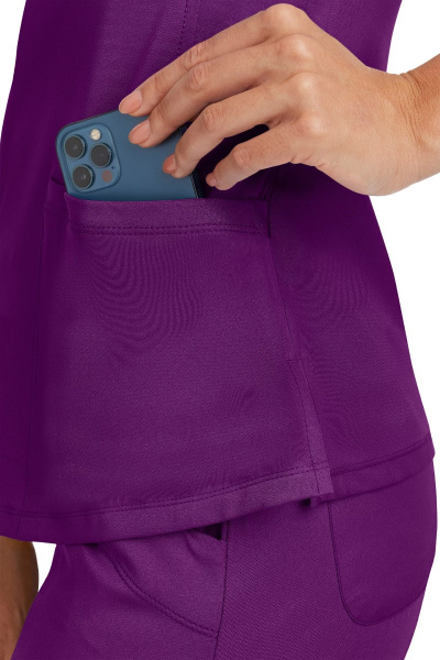 Healing Hands Damenkasack Monica, Farbe: lila, Größe: XXS