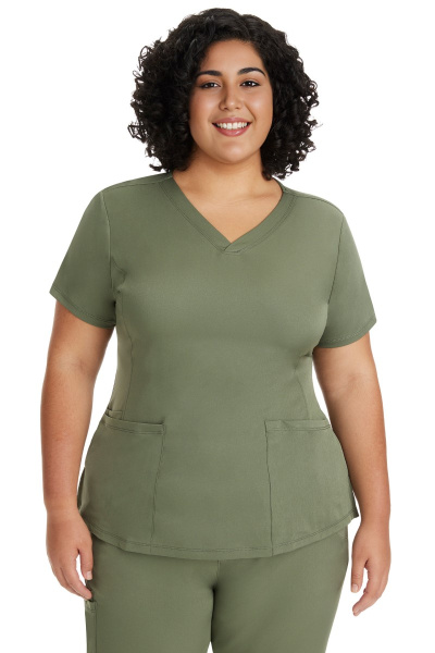 Healing Hands Damenkasack Monica, Farbe: olive, Größe: XXS