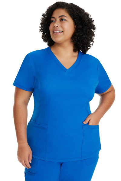 Healing Hands Damenkasack Monica, Farbe: royal, Größe: XXS