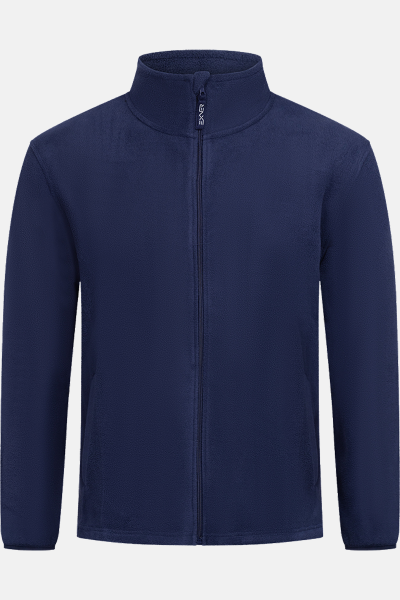 Herren Fleecejacke Tiren, gerade geschnitten, Farbe: navy, Größe: 3XL