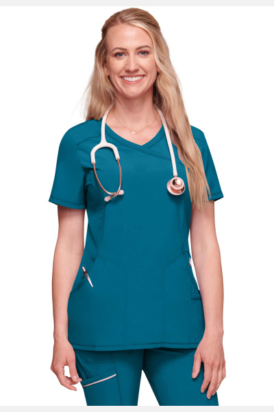 Damenkasack CKE2625A aus der Cherokee Infinity Line, Farbe: karibikblau, Größe: 5XL