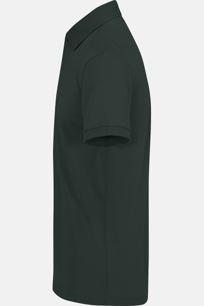 Caritas Damen Polohemd Tavina, tailliert geschnitten, Farbe: anthrazit, Größe: XS mit Druck des Logos der Caritas auf der Brust