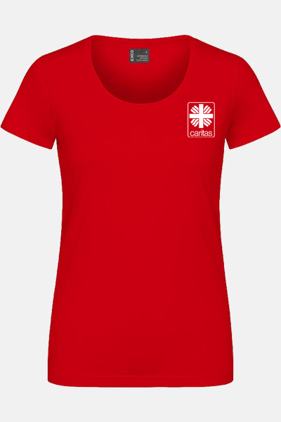 Caritas T-Shirt Zeyra, tailliert geschnitten, Farbe: rot,...