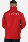 3-in-1 Jacke Jessy - speziell für die Caritas, Farbe: rot, Größe: S mit Druck des Logos der Caritas auf der Brust