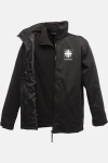 3-in-1 Jacke Jessy - speziell für die Caritas, Farbe: schwarz, Größe: S mit Druck des Logos der Caritas auf der Brust
