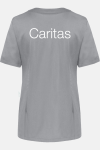 Damenkasack Veren - speziell für die Caritas, Farbe: grau, Größe: 34 mit Druck des Logos der Caritas auf der Brust