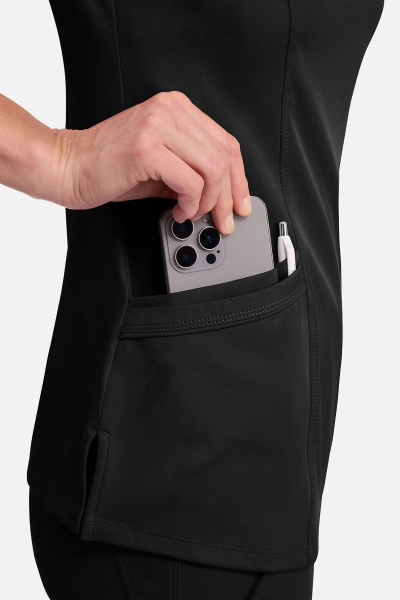 Healing Hands Damenkasack Madison, Farbe: schwarz, Größe: XXS