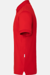 Poloshirt Taronis - speziell für die Caritas, gerade geschnitten, Farbe: rot, Größe: XL mit Druck des Logos der Caritas auf der Brust