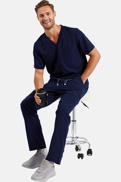 Herren Stretch Cargohose Move, Farbe: navy, Größe: S