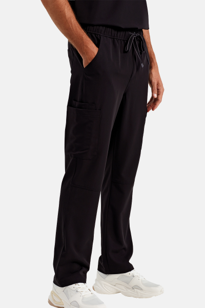 Herren Stretch Cargohose Move, Farbe: schwarz, Größe: S