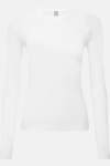 Damen Stretchshirt Langarm Move, Farbe: weiß, Größe: S